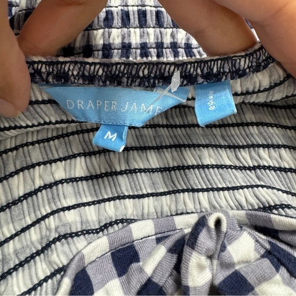 Draper James Lee Ann Dress in Blue & White Gingham - Picture 9 of 11